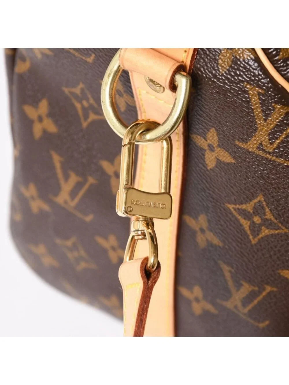 Louis Vuitton Monogram Speedy Bandouliere 30 Handbag Brown Gold